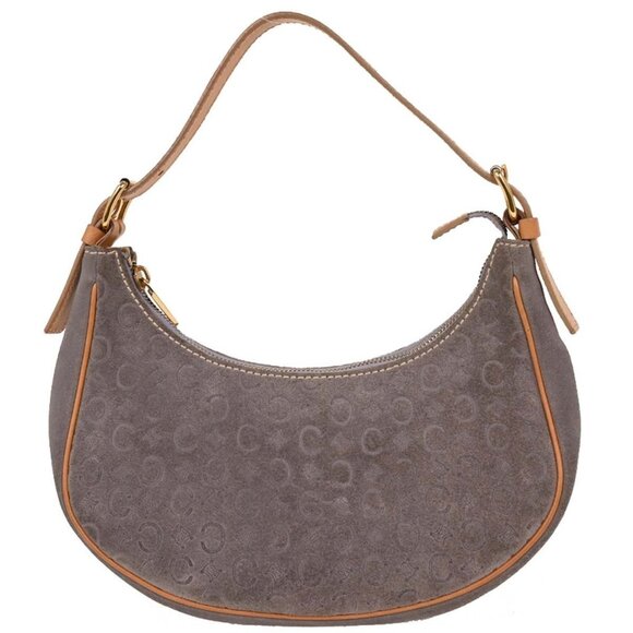 Celine Gray Suede Macadam Handbag CE00/14 NQ00059 - Picture 1 of 10